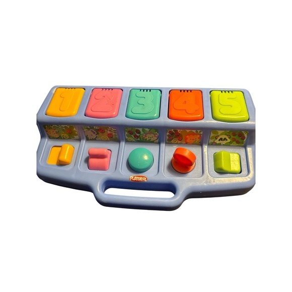 Playskool Poppin Pals Pop Up Jungle Zoo Animals Baby Toddler Toy Knobs Doors - Picture 2 of 3